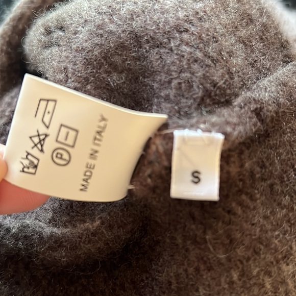 F Cashmere 100% cashmere oversized cropped sweater hand painted size small - Picture 10 of 11